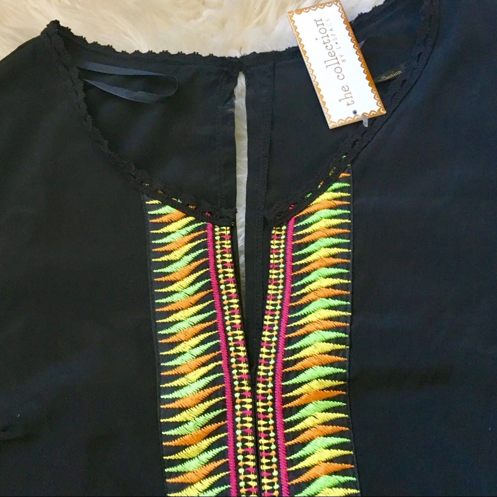 L Space Tunic Dress / Pool Cover Up Long Sleeve S